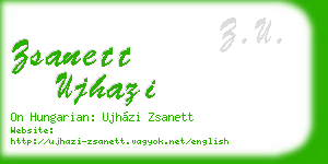 zsanett ujhazi business card